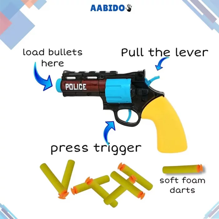 تفنگ اسباب بازی کودک با  آب پاش 2 کاره زرد مدل P/64838/ZA