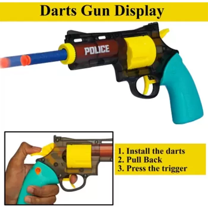 تفنگ اسباب بازی کودک با  آب پاش 2 کاره زرد مدل P/64838/ZA