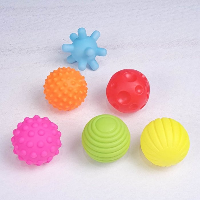 توپ حسی 6 عددی جغجغه ای کد BLSQ37