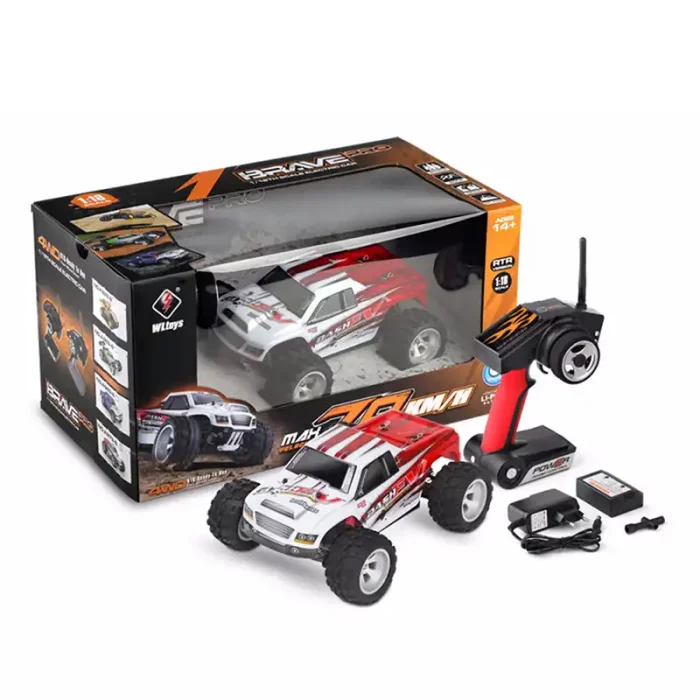 ماشین کنترلی آفرود مدل BRAVE PRO رنگ قرمز کد  A979B