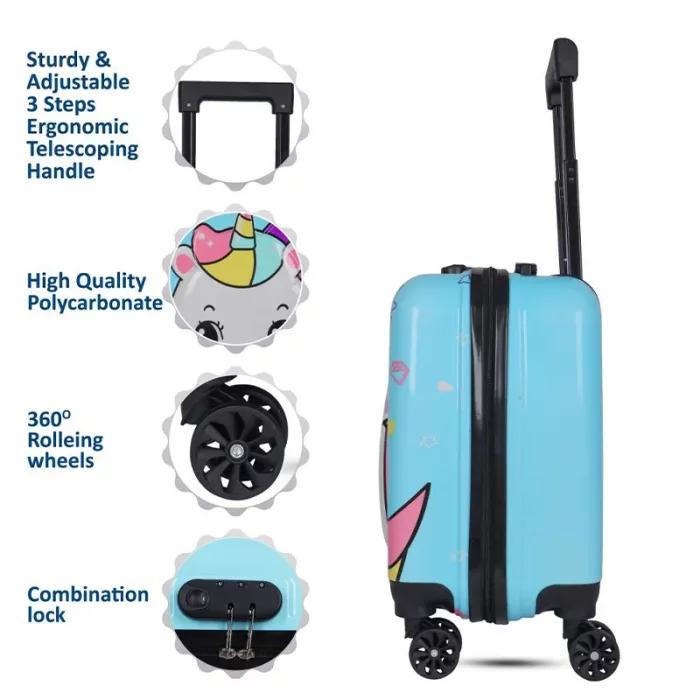 چمدان کودک مدل یونیکورن کد P/M01/A