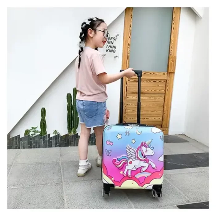 چمدان کودک مدل اسب یونیکورن کد P/M01/B