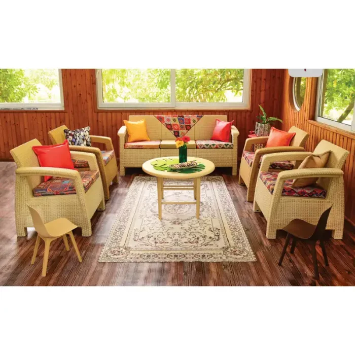 میز کودک دایره مینی تیکا رنگ طوسی P/TF0207/8961