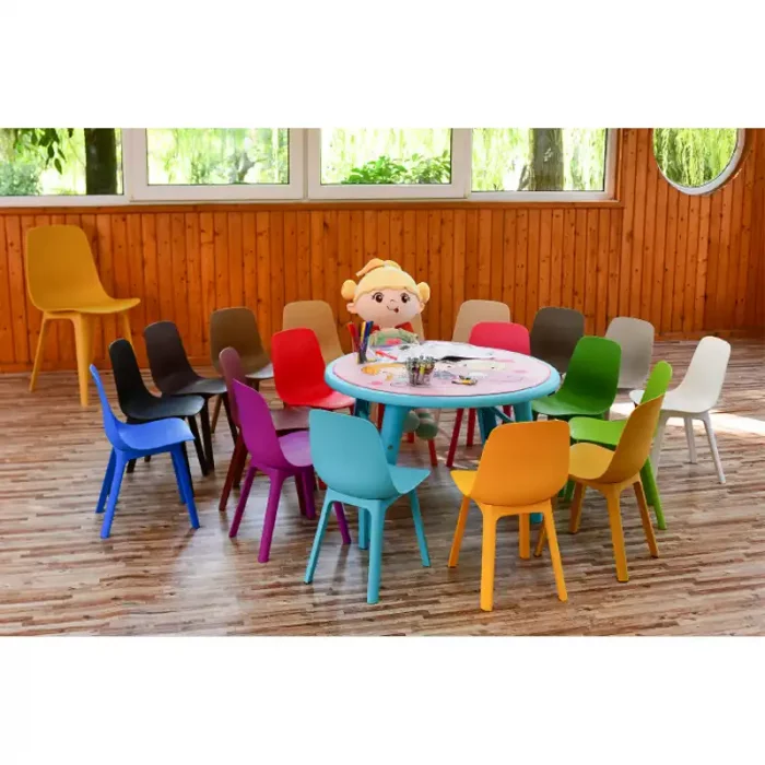 میز کودک دایره مینی تیکا رنگ طوسی P/TF0207/8961