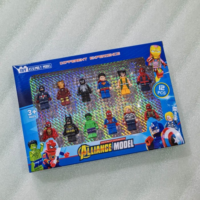 مینی فیگور لگو 12 عددی طرح قهرمانان کد 22642