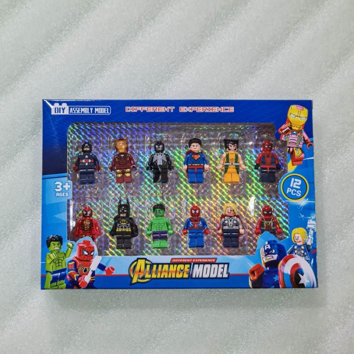مینی فیگور لگو 12 عددی طرح قهرمانان کد 22642