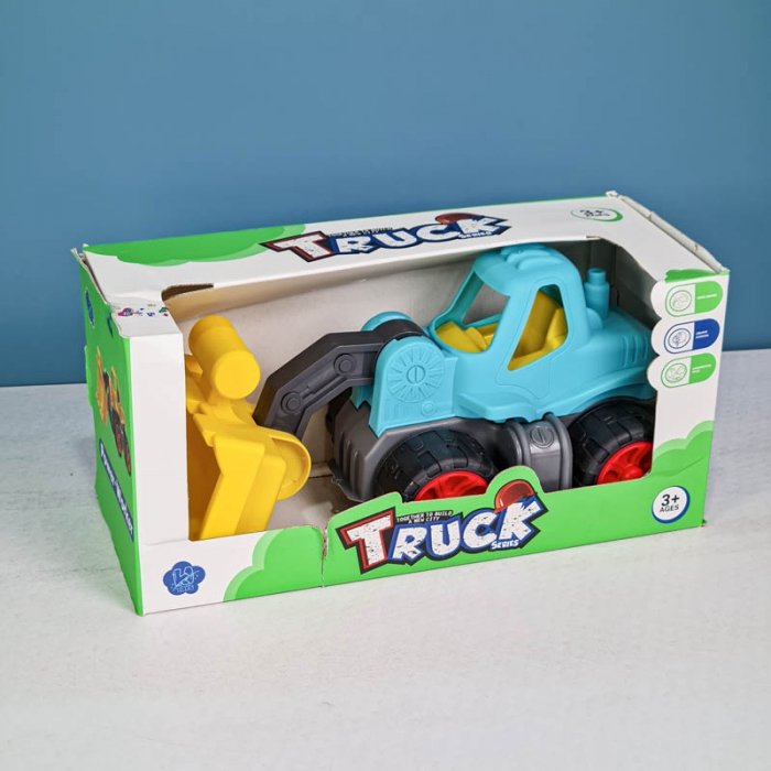 ماشین اسباب بازی مدل لودر آبی کد P/K12/B