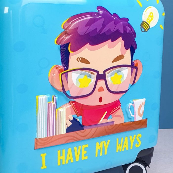 چمدان کودک مدل پسر کد P/M01/C