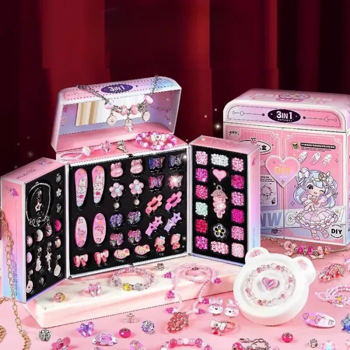 ست ساخت دستبند و گردنبند کودک کد P/394/A