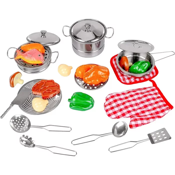 ست ظروف و لوازم آشپزخانه استیل 23 تکه مدل 555BX011