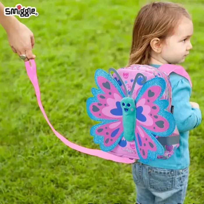 کوله پشتی مهدکودک اسمیگل طرح پروانه کد 74041