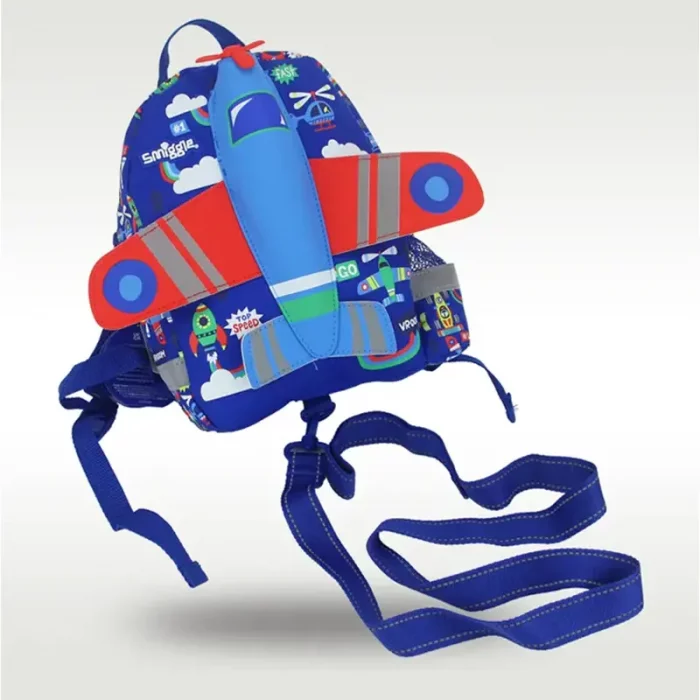 کوله پشتی مهدکودک اسمیگل طرح هواپیما کد 74040