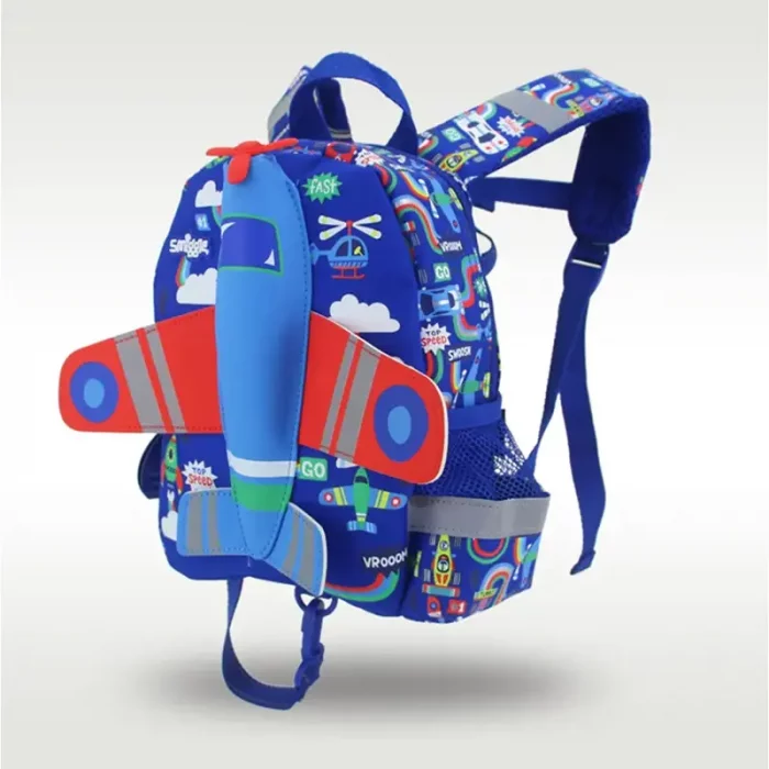 کوله پشتی مهدکودک اسمیگل طرح هواپیما کد 74040