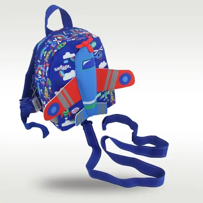 کوله پشتی مهدکودک اسمیگل طرح هواپیما کد 74040