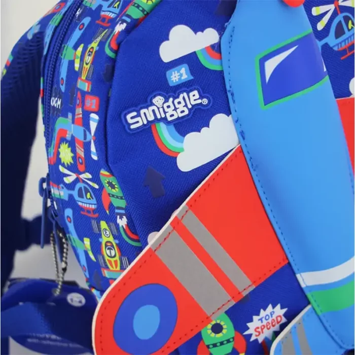 کوله پشتی مهدکودک اسمیگل طرح هواپیما کد 74040