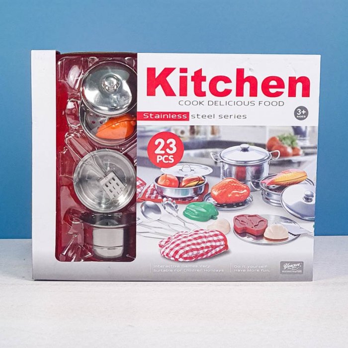 ست ظروف و لوازم آشپزحانه استیل 23 تکه مدل 555BX011