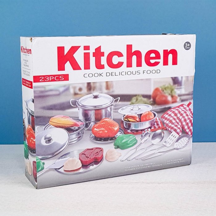 ست ظروف و لوازم آشپزحانه استیل 23 تکه مدل 555BX011