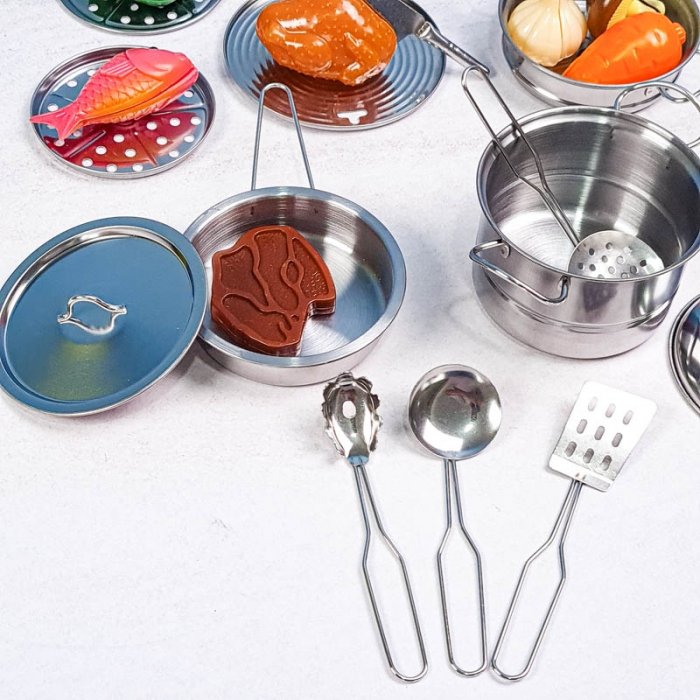 ست ظروف و لوازم آشپزحانه استیل 23 تکه مدل 555BX011