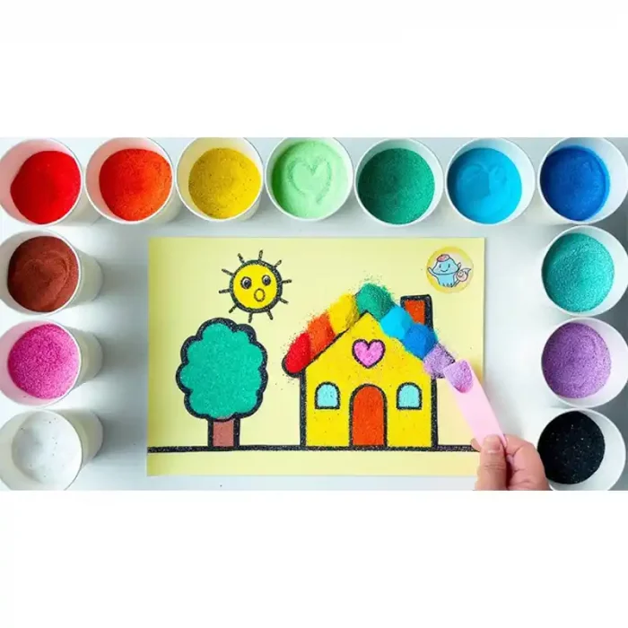 شن بهداشتی رنگی 500 گرمی  6812983