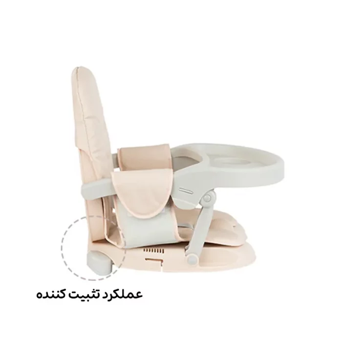 صندلی غذای پرتابل کودک کیکابو مدل پاپو kikkaboo pappo رنگ بژ کد 6821294