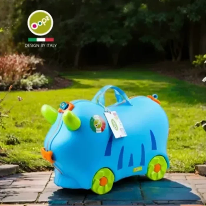 چمدان چرخدار آبی اوپس OOPS کد 0103