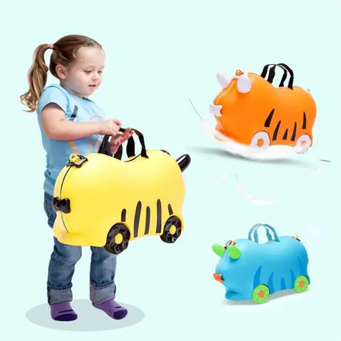 چمدان چرخدار آبی اوپس OOPS کد 0103