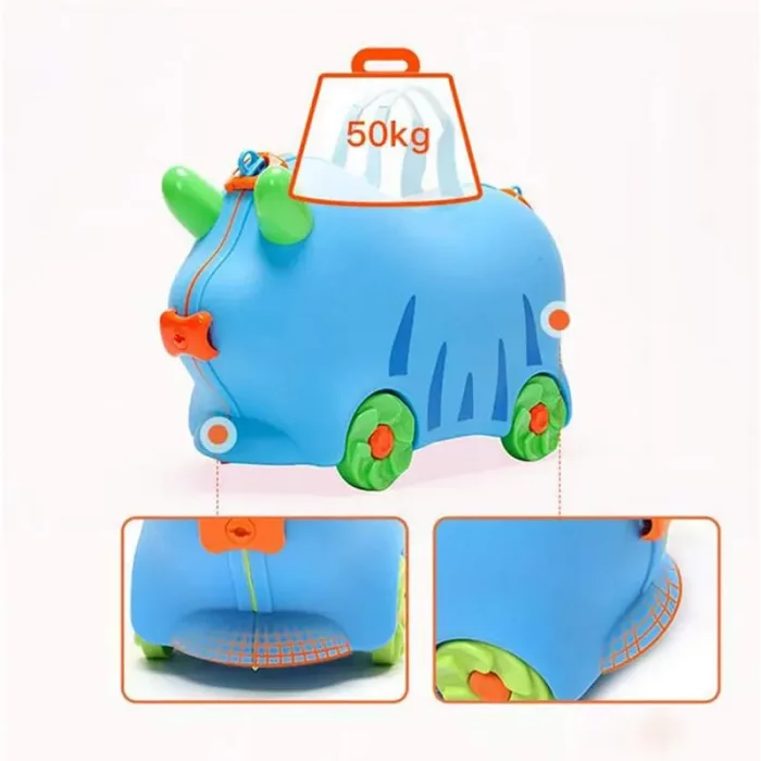 چمدان چرخدار آبی اوپس OOPS کد 0103