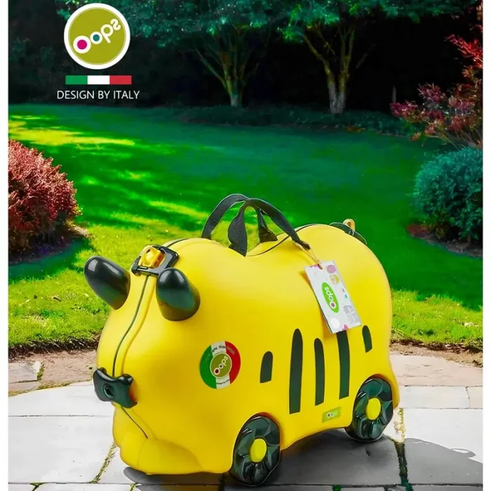 چمدان چرخدار زرد اوپس OOPS کد 0101