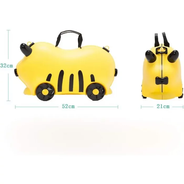 چمدان چرخدار زرد اوپس OOPS کد 0101