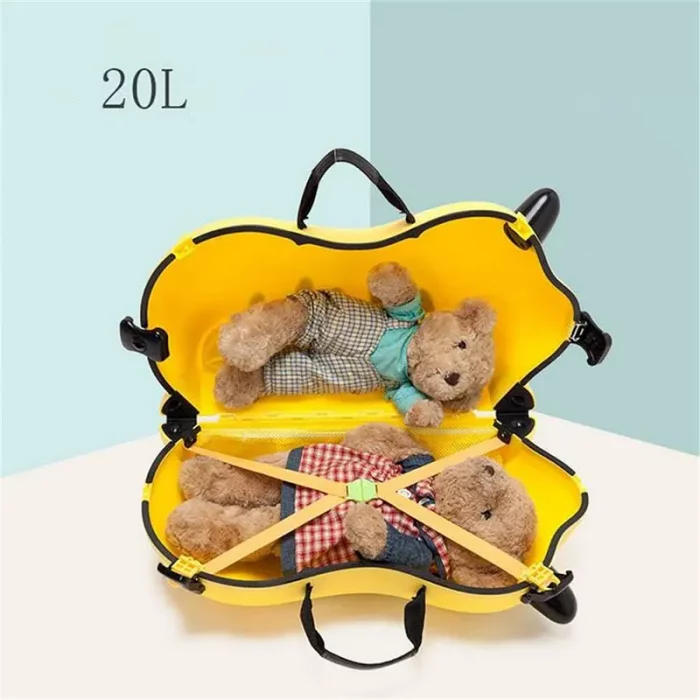 چمدان چرخدار زرد اوپس OOPS کد 0101