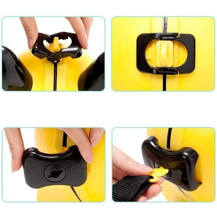 چمدان چرخدار زرد اوپس OOPS کد 0101