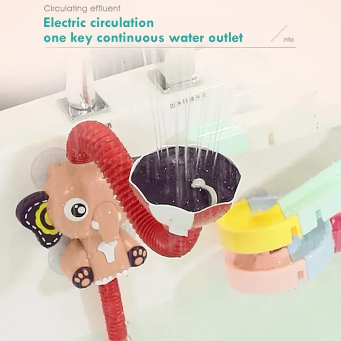 اسباب بازی حمام مدل فیل آب پاش کد 836622A