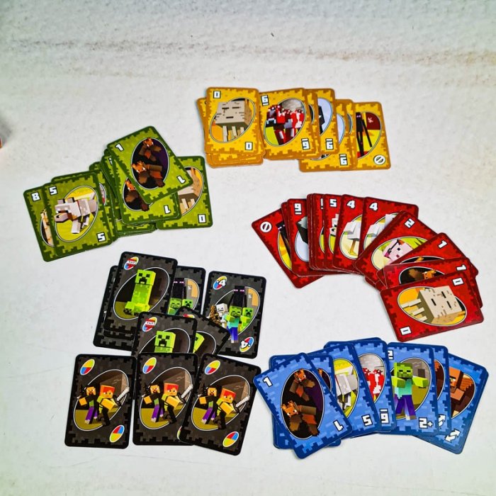 بازی فکری اونو UNO طرح ماینکرفت کد 282088