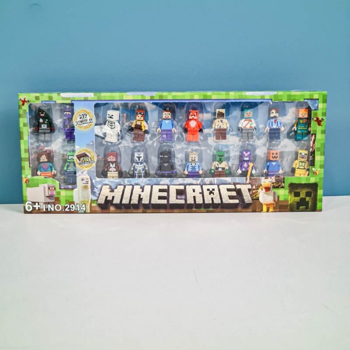 مینی فیگور 20 عددی ماینکرفت با سلاح MINECRAFT کد 2611