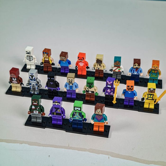مینی فیگور 20 عددی ماینکرفت با سلاح MINECRAFT کد 2611