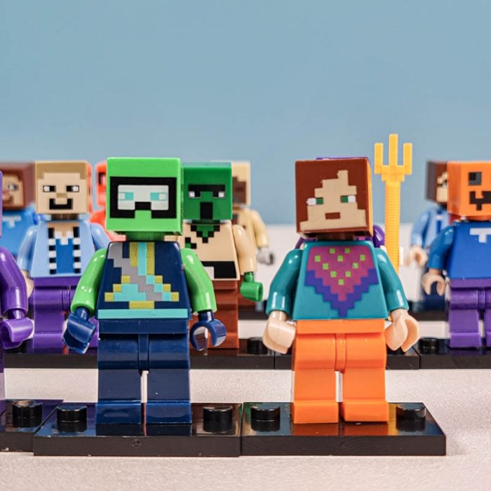 مینی فیگور 20 عددی ماینکرفت با سلاح MINECRAFT کد 2611