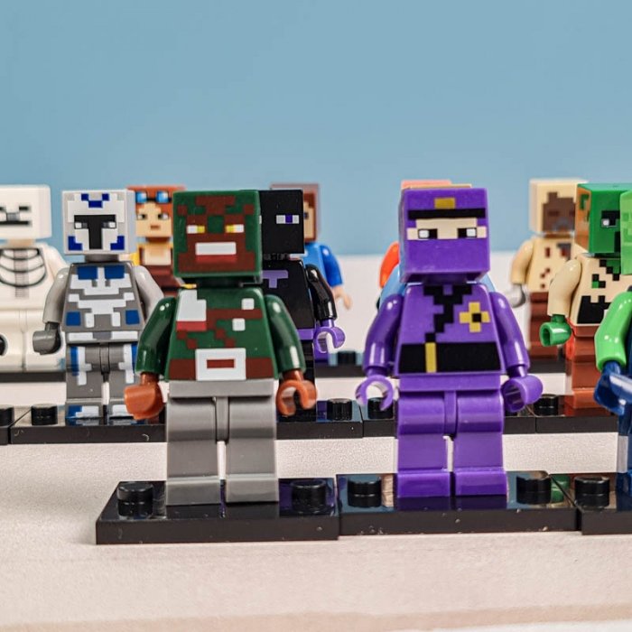 مینی فیگور 20 عددی ماینکرفت با سلاح MINECRAFT کد 2611