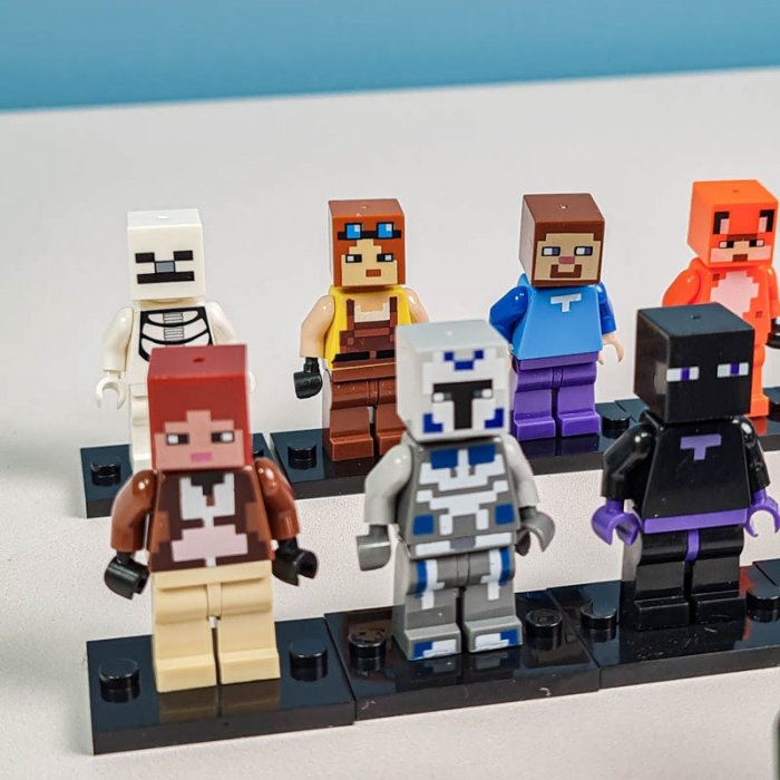 مینی فیگور 20 عددی ماینکرفت با سلاح MINECRAFT کد 2611