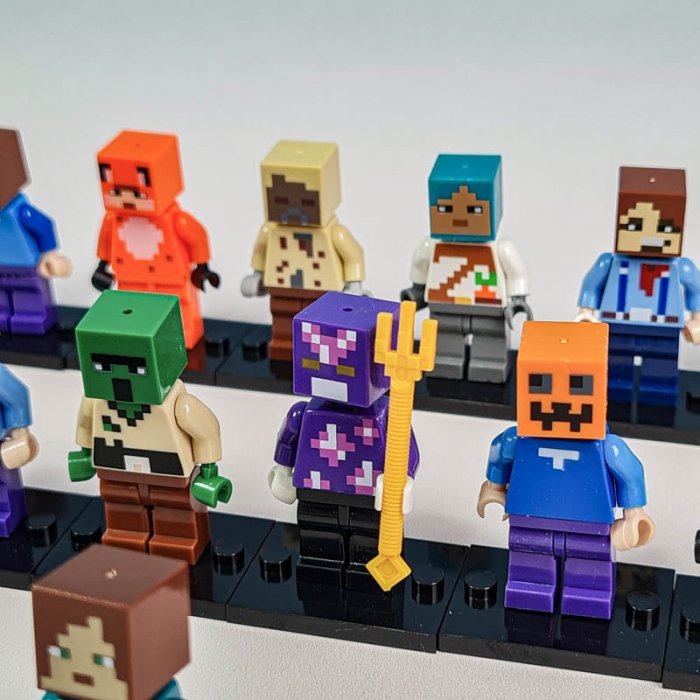 مینی فیگور 20 عددی ماینکرفت با سلاح MINECRAFT کد 2611