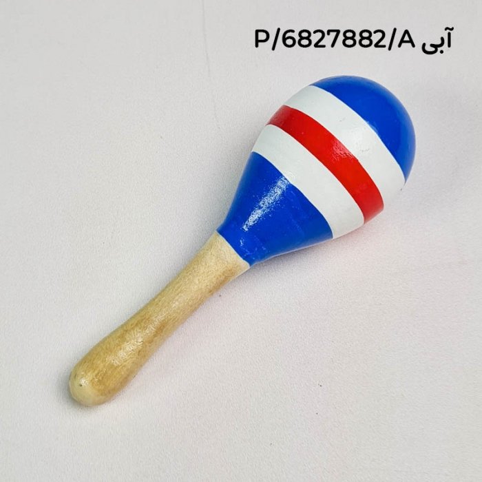 اسباب بازی جغجغه چوبی طرح راه راه سایز کوچک کد 6827882