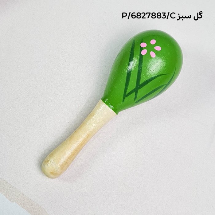 اسباب بازی جغجغه چوبی طرح دار سایز کوچک کد 6827883