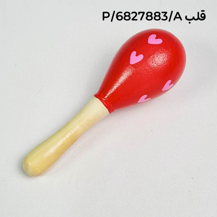 اسباب بازی جغجغه چوبی طرح دار سایز کوچک کد 6827883