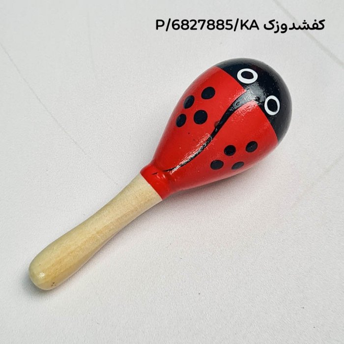 اسباب بازی جغجغه چوبی طرح حیوانات سایز کوچک کد 6827885