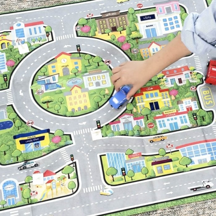 مت ماشین بازی کودک با علائم مدل 226249