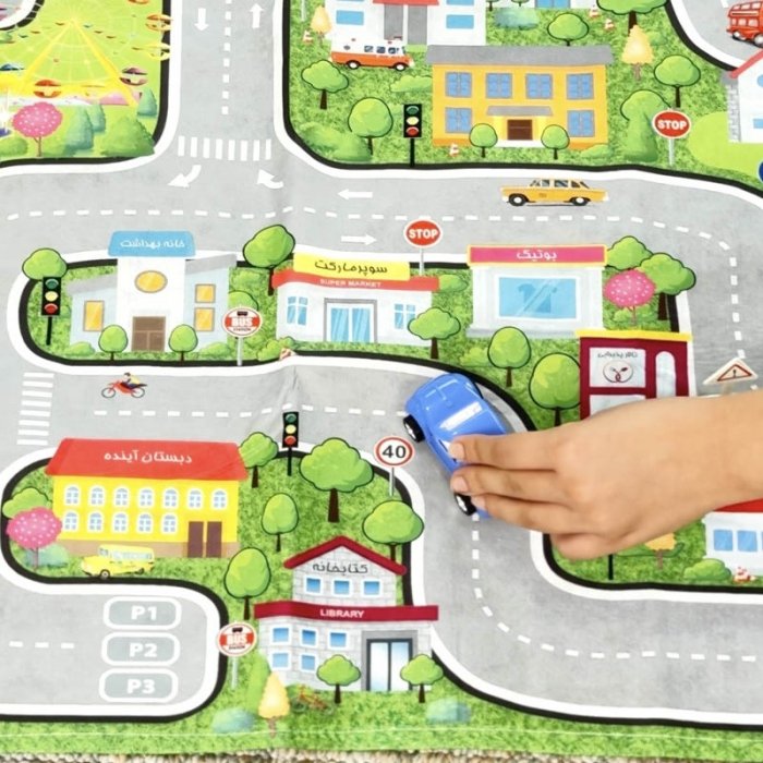 مت ماشین بازی کودک با علائم مدل 226249