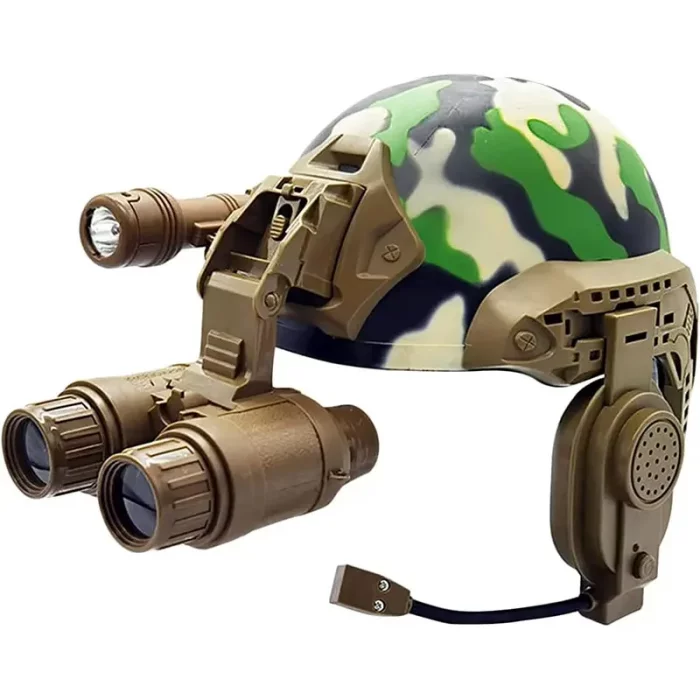 اسباب بازی کلاه و دوربین پلیس رنگ سبز ارتشی کد 12612