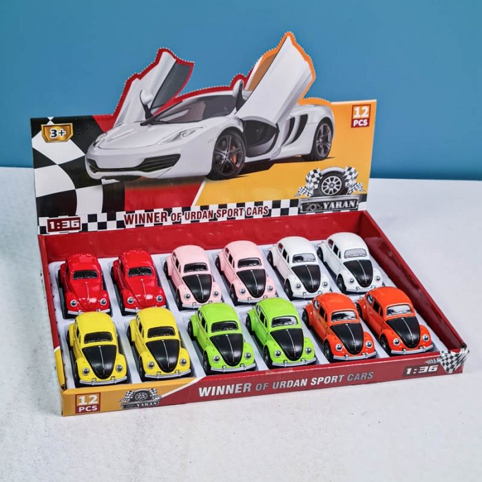 ماشین فلزی عقب کش موزیکال مدل فولکس کد 3466YT