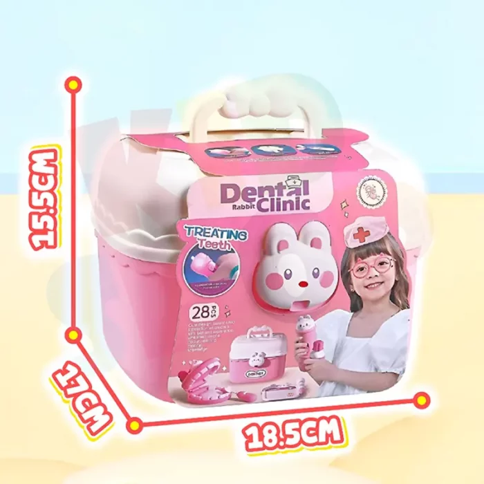 کیت دندانپزشکی کیفی مدل خرگوش صورتی کد 6697