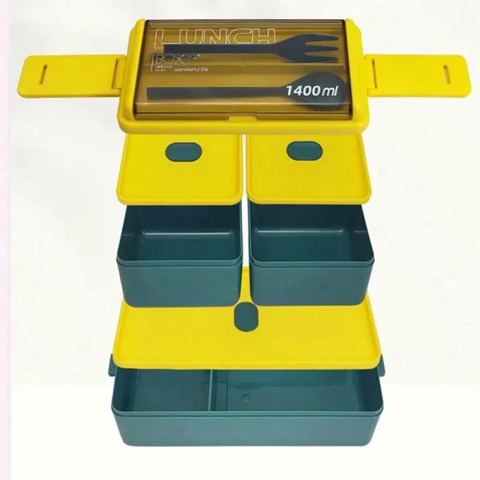 ظرف غذا کودک دو طبقه 3 قسمتی کد 6839020