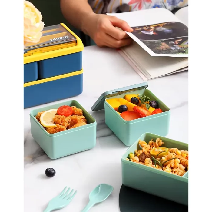 ظرف غذا کودک دو طبقه 3 قسمتی کد 6839020